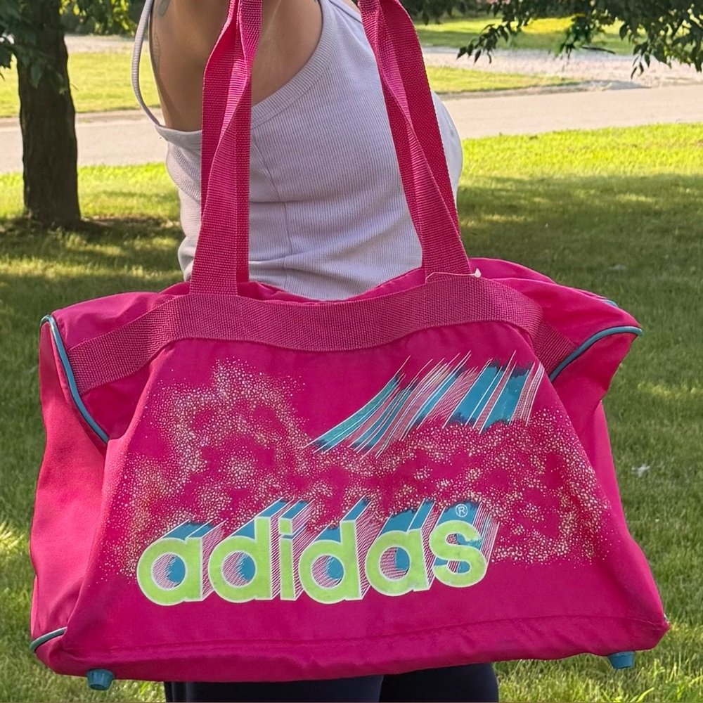 Adidas Vibrant Pink Travel Bag